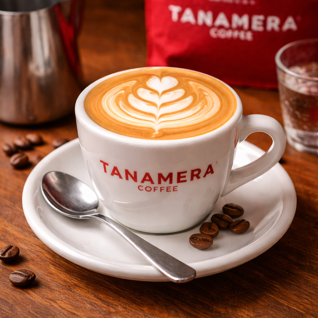Hot Cafe Latte Tanamera Coffee
